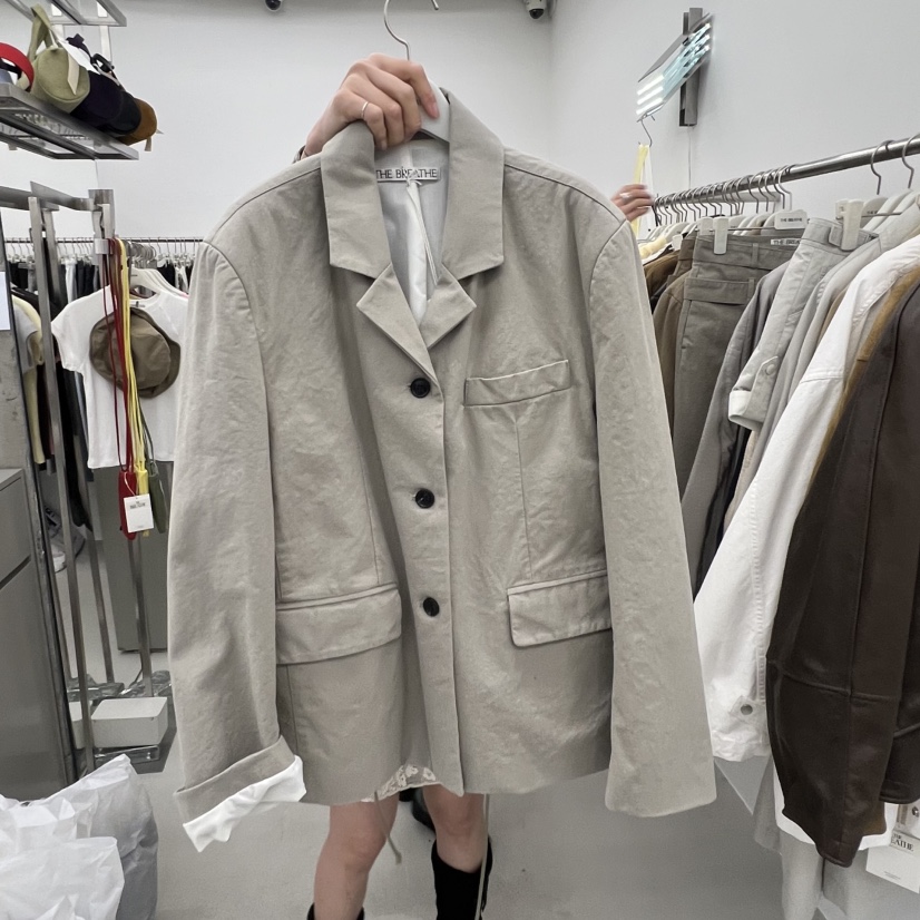 BREATHE韓國直郵女士新款時尚職業休閑26春夏真品熱賣夾克棉BREATHE夾克圖色1