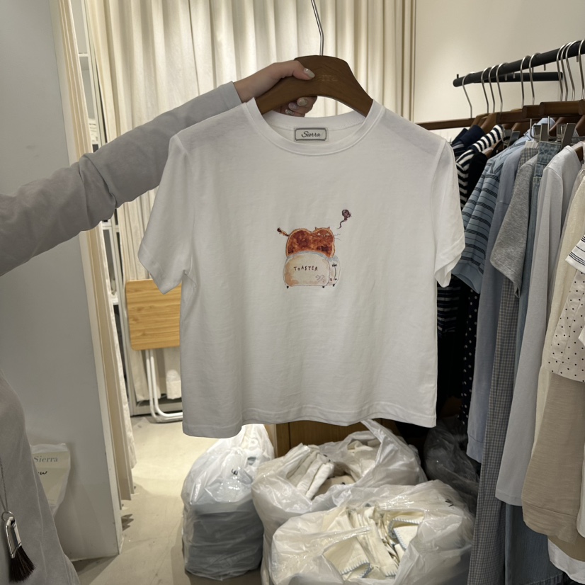 SIERRA韓國代購女士新款真品推薦休閑人氣26春夏時尚熱賣T恤SIERRAT恤圖色1