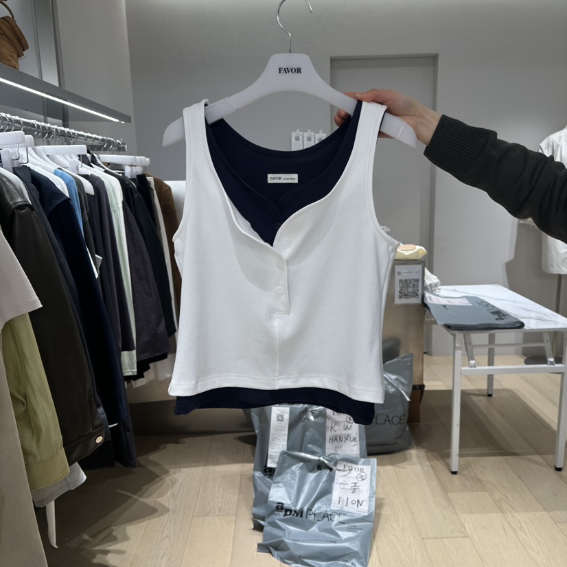 FAVOR-P東大門直郵女裝新品人氣時尚職業真品26春夏吊帶背心FAVOR-P吊帶/背心圖色3