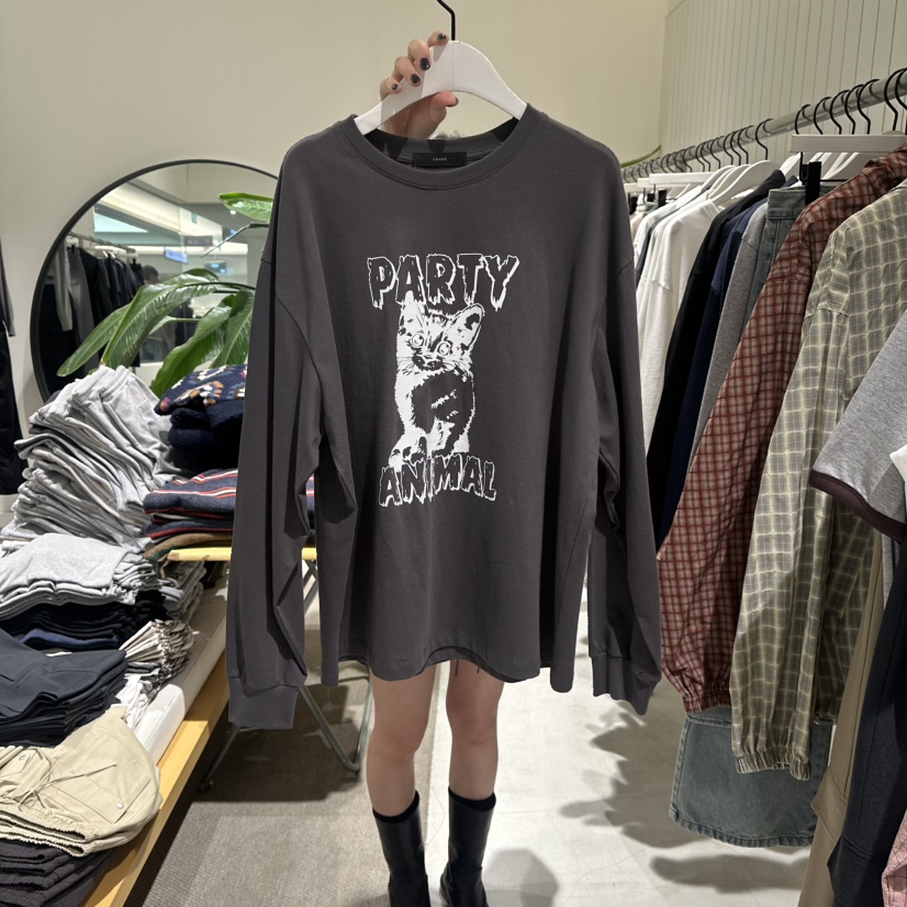 GRADE東大門直郵女裝新款時尚真品熱賣休閑推薦人氣長袖T恤GRADE長袖T恤圖色3