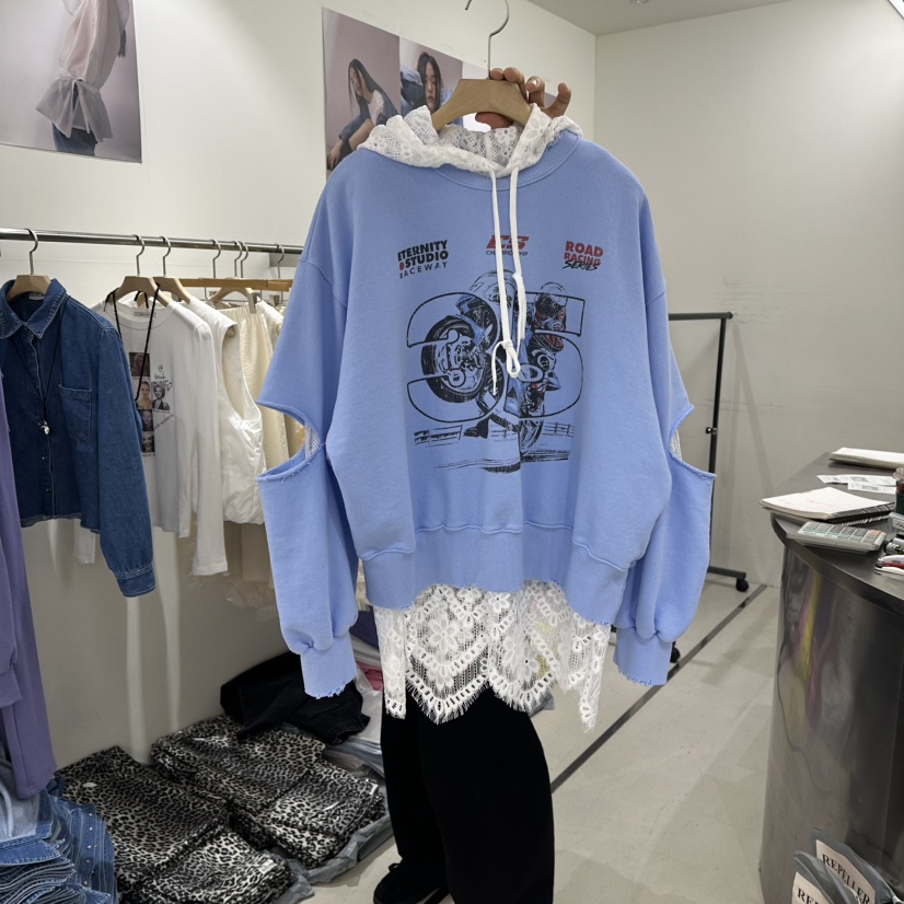 REPELLER韓國代購女士新款推薦人氣職業26春夏衛衣不含內搭REPELLER衛衣圖色2