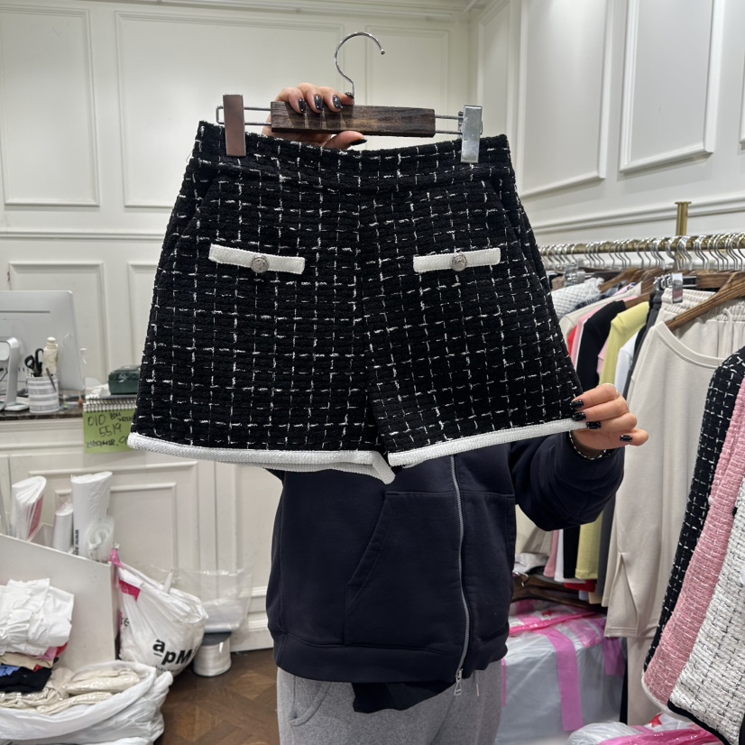 J.RITZY東大門實拍女裝新品職業人氣26春夏推薦短褲粗花呢J.RITZY短褲圖色3