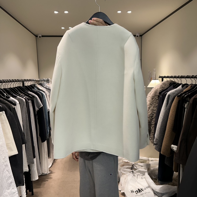 RE STOCK韓國代購女裝新品熱賣休閑時尚26春夏職業夾克花呢RE STOCK夾克