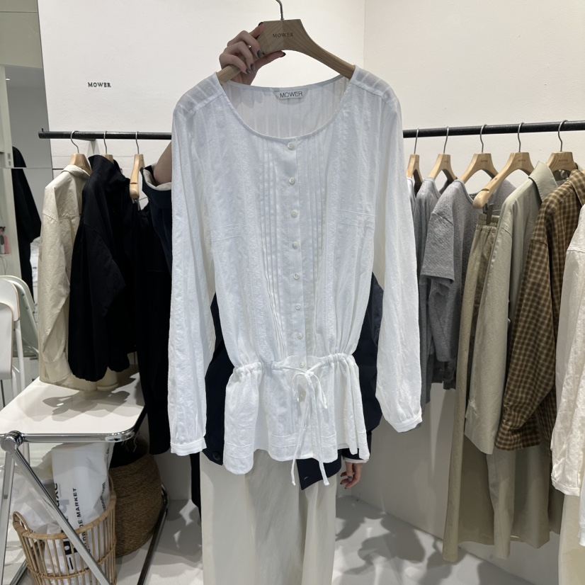 MOWER東大門代購女裝新品人氣推薦休閑熱賣時尚襯衫蕾絲衫MOWER襯衫/蕾絲衫圖色1