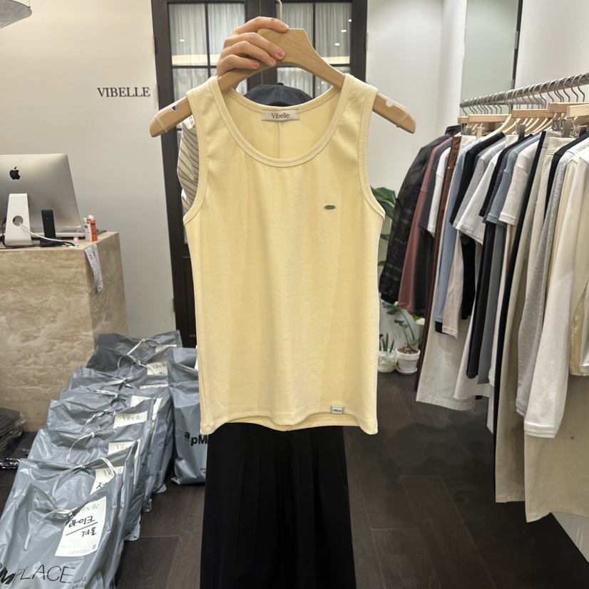 VIBELLE韓國直郵女士新品真品職業人氣休閑推薦熱賣吊帶背心VIBELLE吊帶/背心圖色3