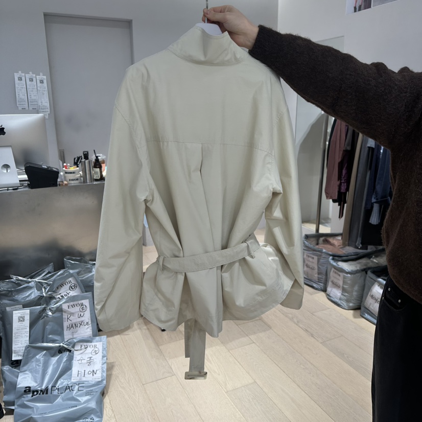 FAVOR-P韓國代購女士新款時尚休閑熱賣推薦真品夾克含腰帶FAVOR-P夾克