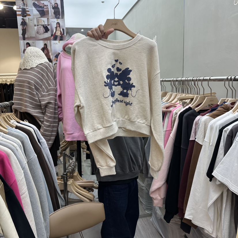 STICK WITH東大門代購女士新品職業推薦人氣熱賣休閑衛衣STICK WITH衛衣圖色1