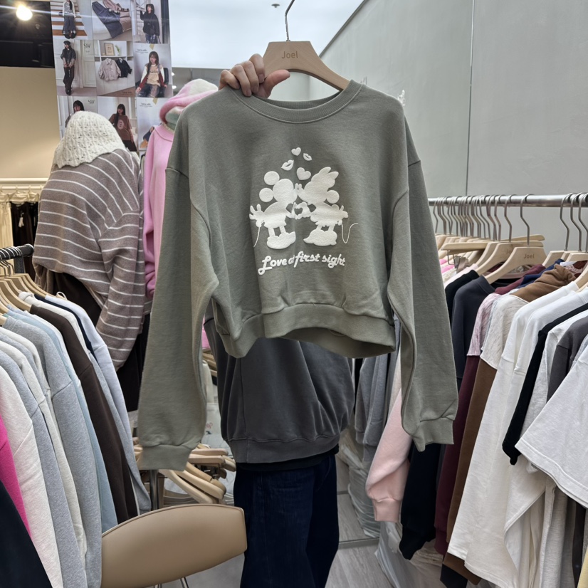 STICK WITH東大門代購女士新品職業推薦人氣熱賣休閑衛衣STICK WITH衛衣圖色2