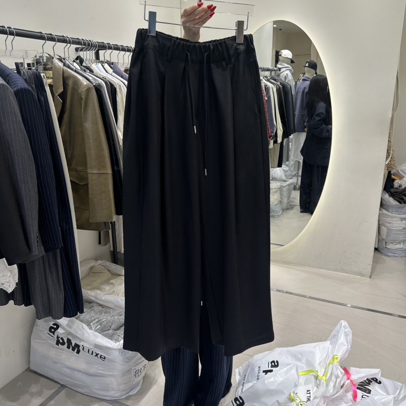 AT THE END韓國直郵女士新品26春夏職業休閑推薦休閑褲AT THE END休閑褲圖色4黑色