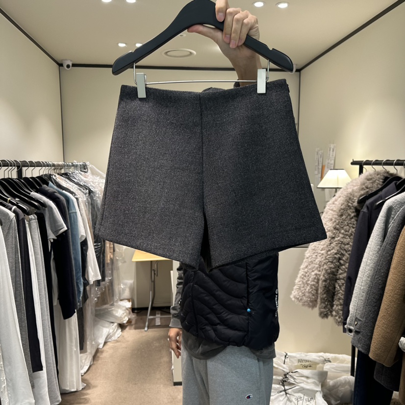 RE STOCK東大門代購女裝新品職業人氣熱賣推薦短褲粗花呢RE STOCK短褲圖色2