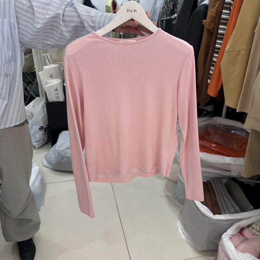EGG IS韓國代購女裝新品熱賣真品時尚休閑職業推薦長袖T恤EGG IS長袖T恤圖色4