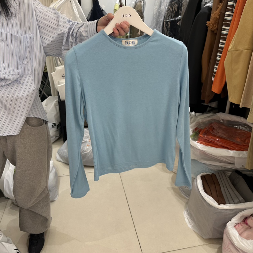 EGG IS韓國代購女裝新品熱賣真品時尚休閑職業推薦長袖T恤EGG IS長袖T恤圖色6