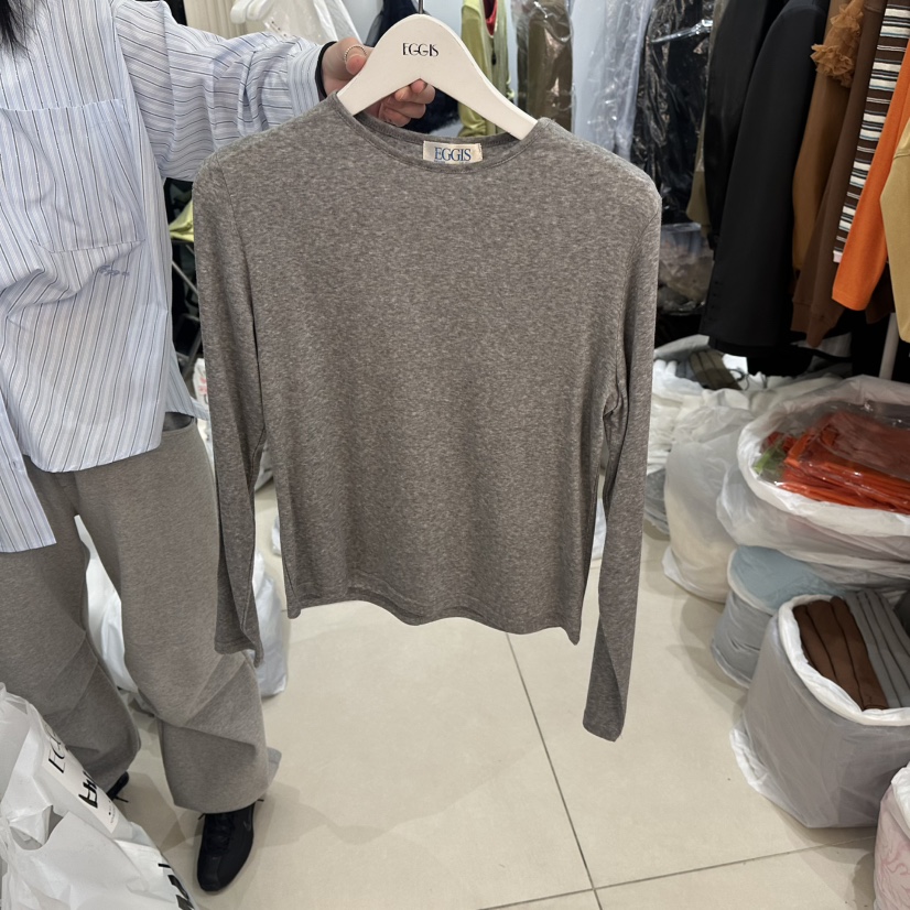 EGG IS韓國代購女裝新品熱賣真品時尚休閑職業推薦長袖T恤EGG IS長袖T恤圖色7