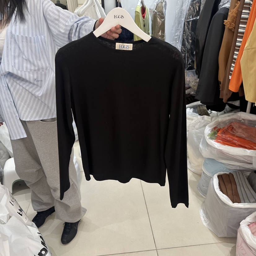 EGG IS韓國代購女裝新品熱賣真品時尚休閑職業推薦長袖T恤EGG IS長袖T恤圖色8