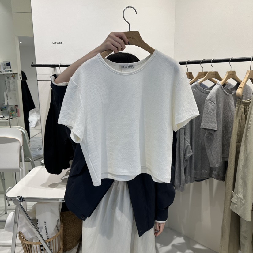 MOWER韓國直郵女士新品真品推薦時尚熱賣休閑26春夏人氣T恤MOWERT恤圖色1