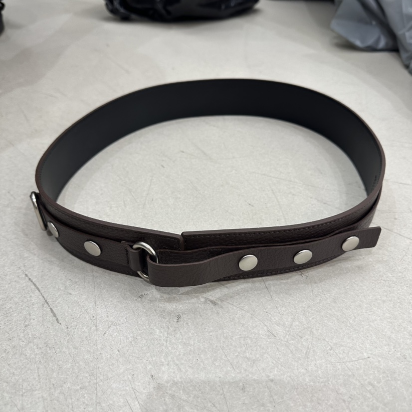 REPELLER東大門代購女士新品時尚職業26春夏腰帶腰帶紐扣REPELLER腰帶圖色1棕色