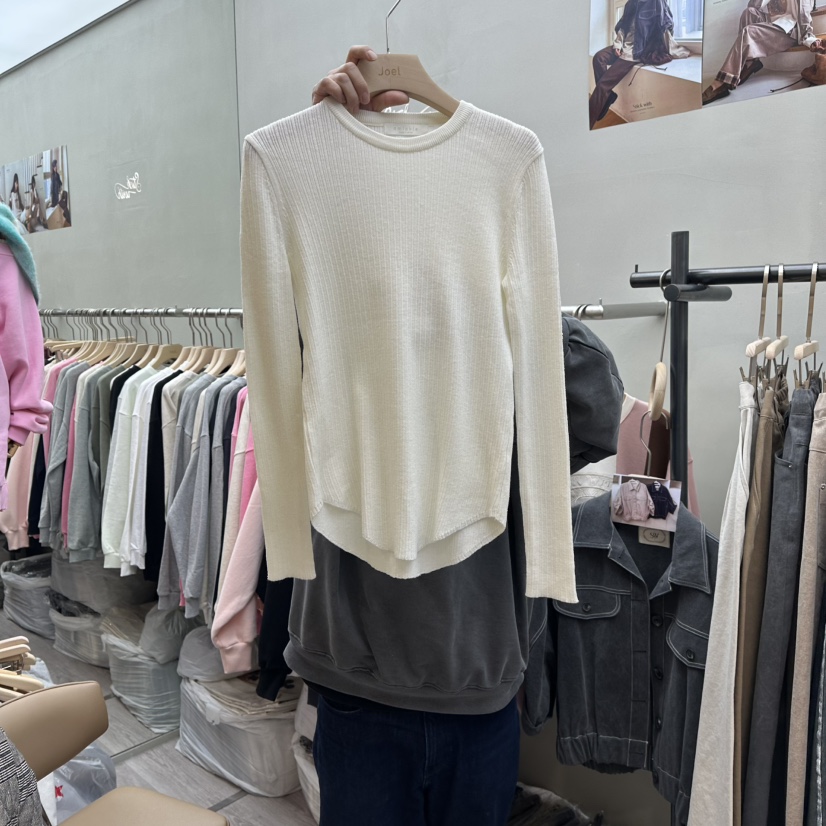 STICK WITH東大門直郵女裝新品休閑真品26春夏針織衫羊毛STICK WITH針織衫圖色1