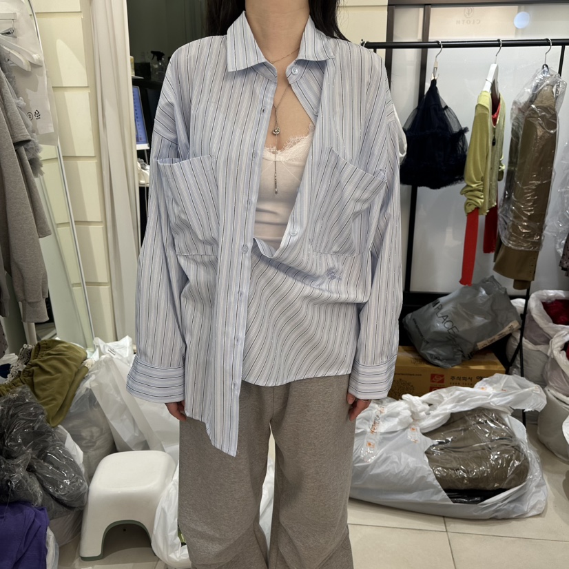 EGG IS東大門代購女士新款職業推薦時尚休閑真品襯衫蕾絲衫EGG IS襯衫/蕾絲衫圖色2