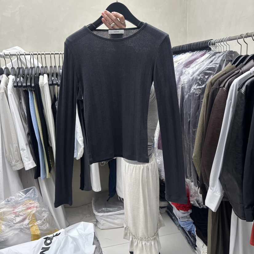 MARINER東大門代購女士新款真品26春夏人氣職業休閑長袖T恤MARINER長袖T恤圖色3