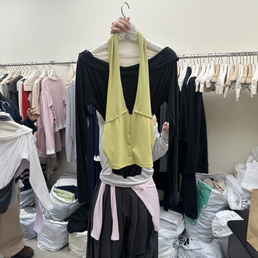 AMOEBA韓國代購女士新品時尚26春夏休閑熱賣人氣套裝兩件套AMOEBA套裝圖色3