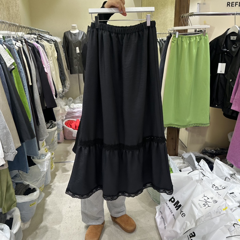 REFLAT東大門實拍女裝新品真品推薦熱賣人氣26春夏休閑長裙REFLAT長裙