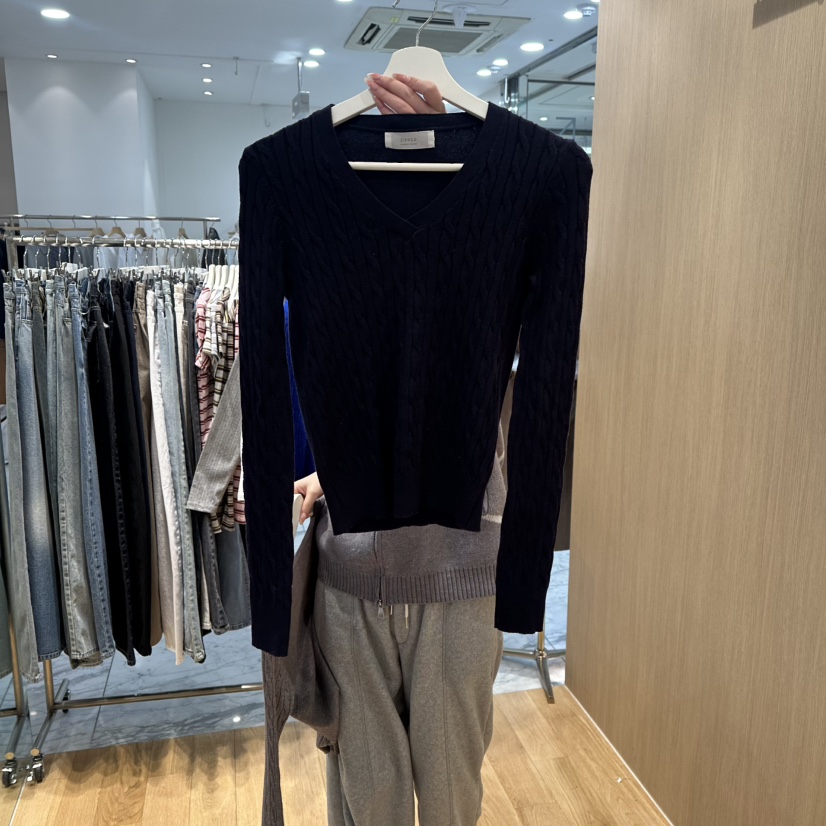 ZIPPER韓國代購女士新款熱賣26春夏推薦人氣職業休閑針織衫ZIPPER針織衫圖色2