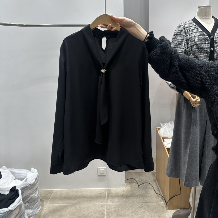 ENVY韓國代購女士新款真品推薦時尚26春夏職業襯衫蕾絲衫ENVY襯衫/蕾絲衫圖色2