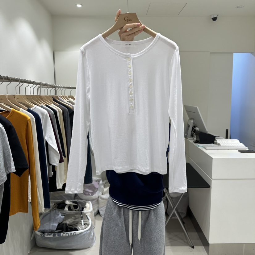 GLORY東大門直郵女士新品真品職業人氣推薦熱賣26春夏長袖T恤GLORY長袖T恤圖色1