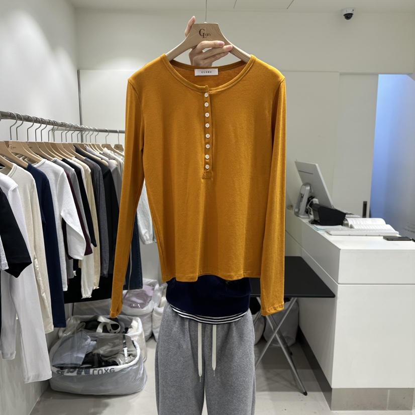 GLORY東大門直郵女士新品真品職業人氣推薦熱賣26春夏長袖T恤GLORY長袖T恤圖色2