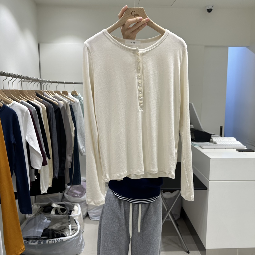 GLORY東大門直郵女士新品真品職業人氣推薦熱賣26春夏長袖T恤GLORY長袖T恤圖色3
