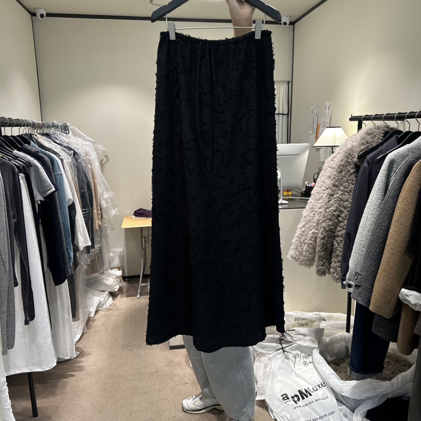 RE STOCK韓國代購女士新品26春夏真品熱賣人氣休閑職業長裙RE STOCK長裙圖色2