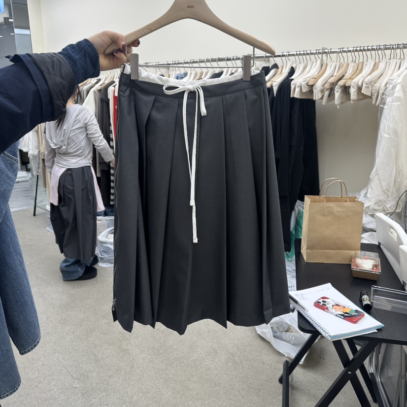 AMOEBA東大門代購女裝新品休閑熱賣26春夏半身裙中短裙拉鏈AMOEBA半身裙/中短裙圖色2