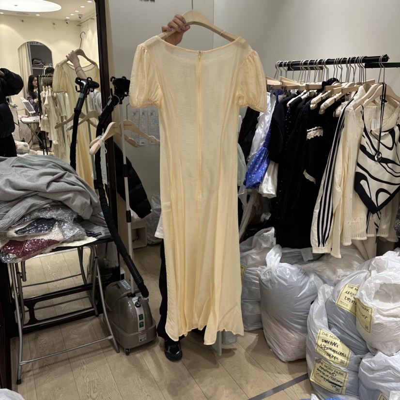 THEMORYPARK東大門代購女裝新款休閑職業時尚真品連衣裙透明THE MORY PARK連衣裙