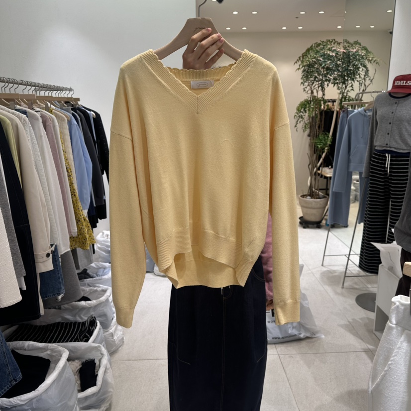 GRACIA東大門代購女士新品時尚人氣真品職業推薦針織衫V領GRACIA針織衫圖色3