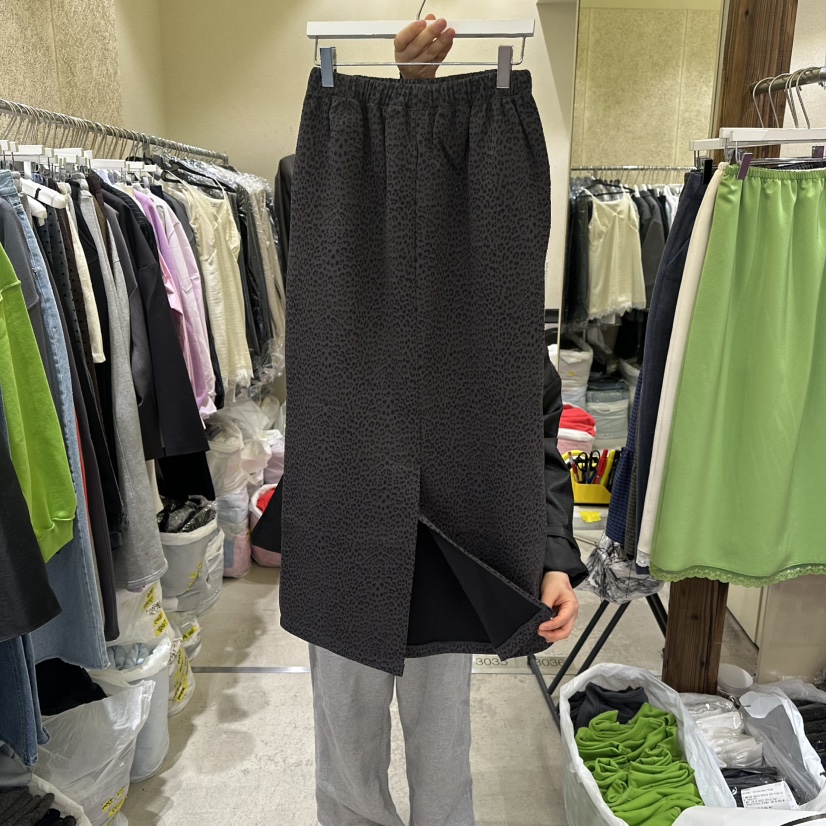 REFLAT東大門實拍女裝新品推薦職業時尚真品人氣長裙豹紋REFLAT長裙