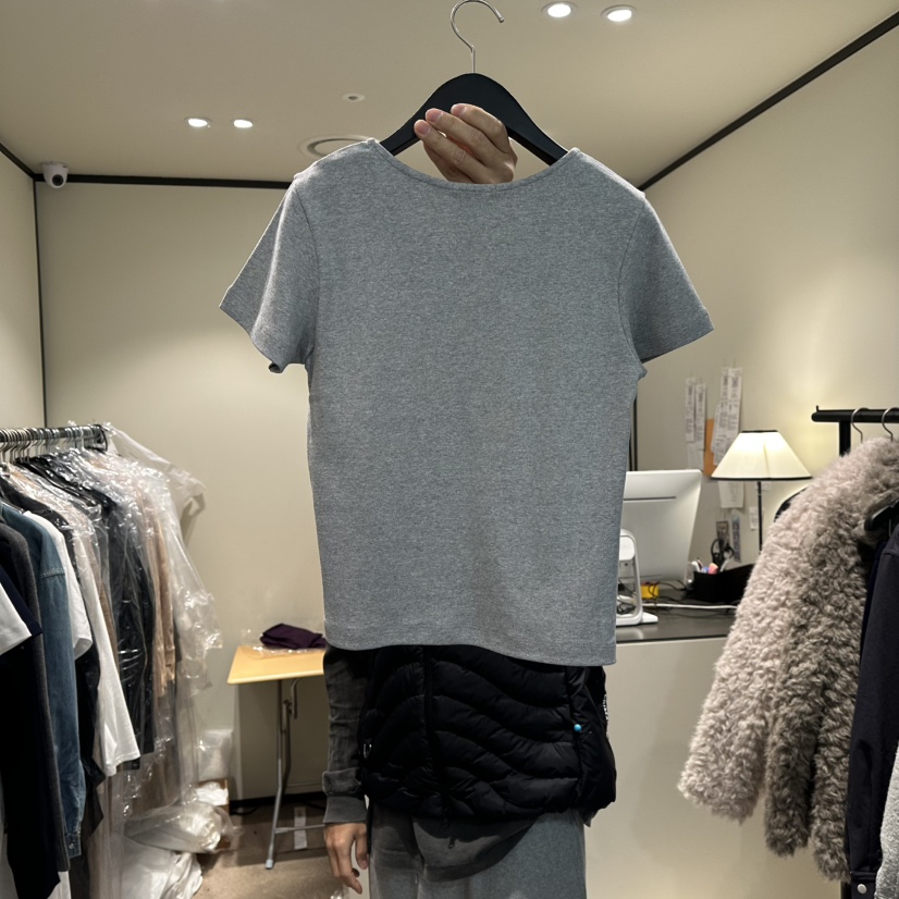 RE STOCK東大門代購女士新品休閑26春夏推薦熱賣人氣T恤RE STOCKT恤