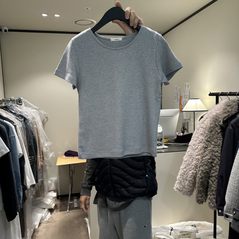 RE STOCK東大門代購女士新品休閑26春夏推薦熱賣人氣T恤RE STOCKT恤圖色1