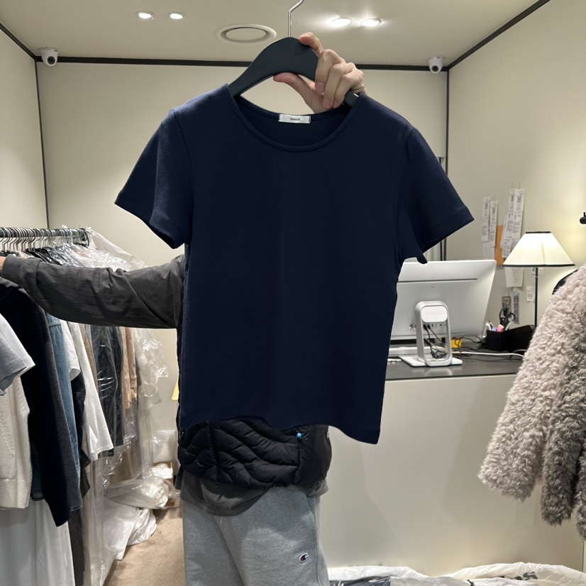 RE STOCK東大門代購女士新品休閑26春夏推薦熱賣人氣T恤RE STOCKT恤圖色3