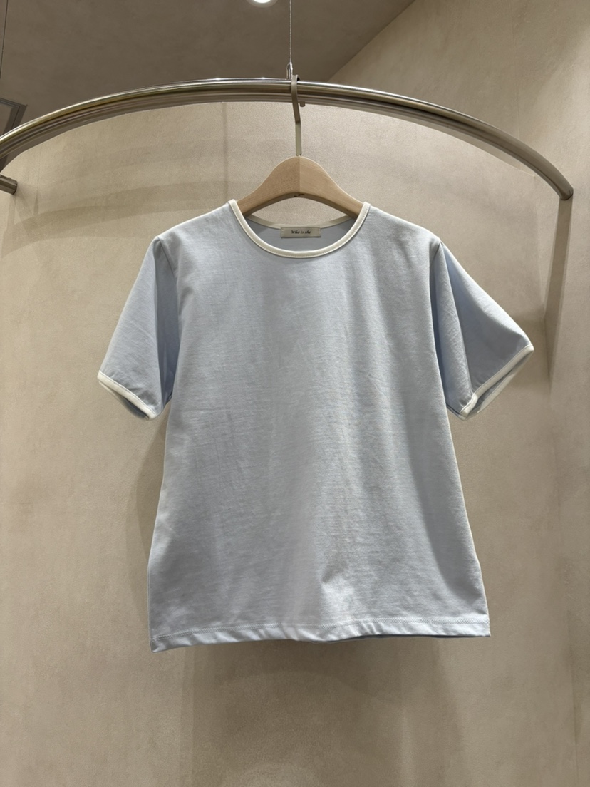 WHO IS SHE東大門實拍女裝新款真品推薦時尚人氣26春夏T恤WHO IS SHET恤圖色2