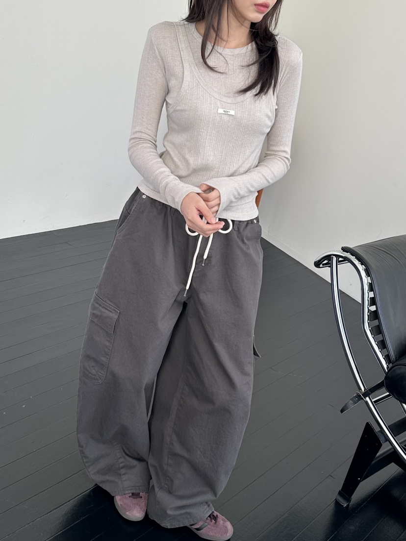 I MFACT東大門實拍女裝新款熱賣休閑真品職業時尚長袖T恤I MFACT長袖T恤