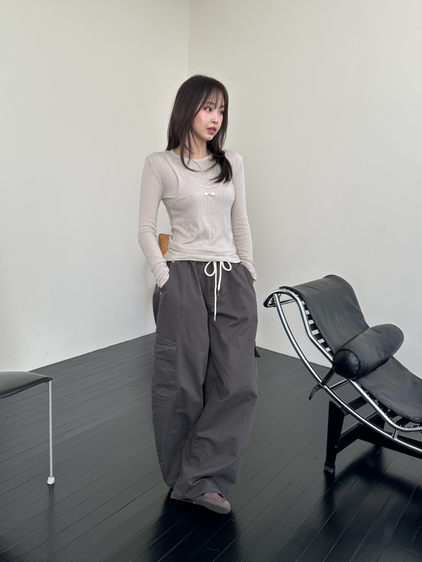 I MFACT東大門實拍女裝新款熱賣休閑真品職業時尚長袖T恤I MFACT長袖T恤