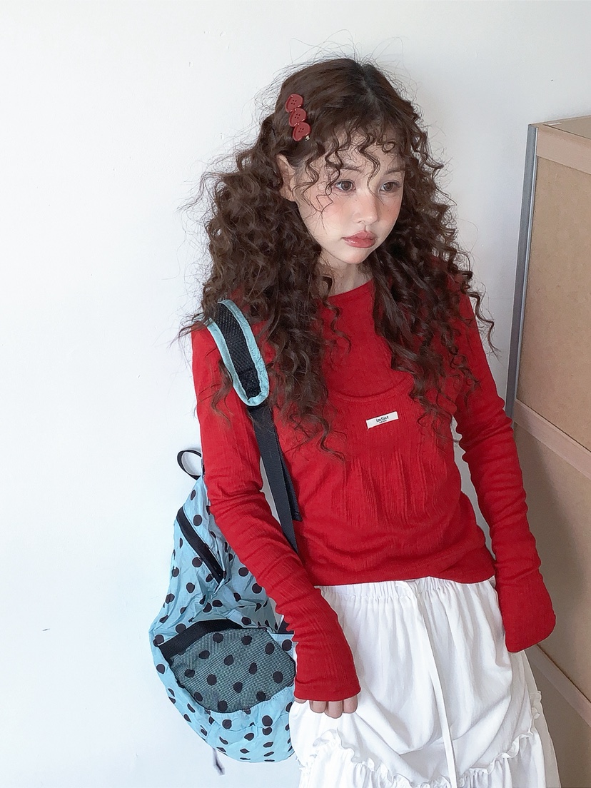 I MFACT東大門實拍女裝新款熱賣休閑真品職業時尚長袖T恤I MFACT長袖T恤圖色1