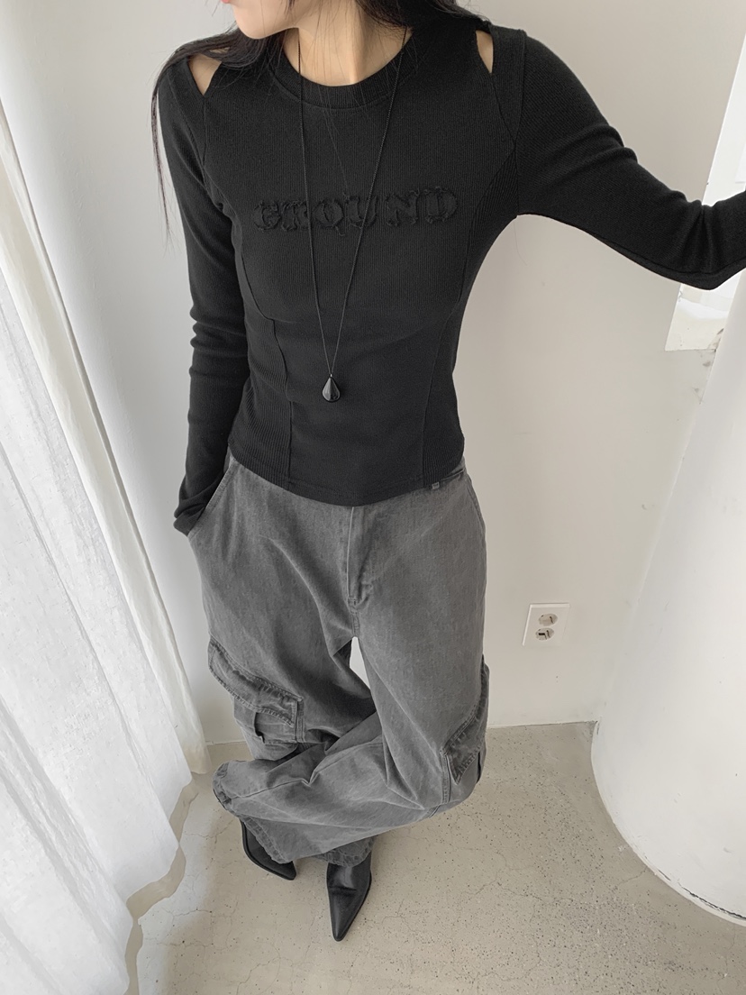 SUGAR CASE東大門直郵女士新品真品熱賣26春夏時尚長袖T恤SUGAR CASE長袖T恤