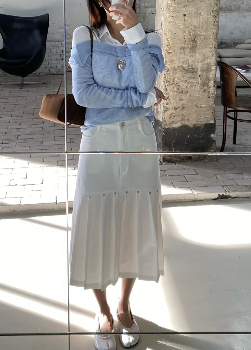 OUPPT東大門實拍女裝新款推薦職業真品人氣熱賣26春夏長袖T恤OUPPT長袖T恤