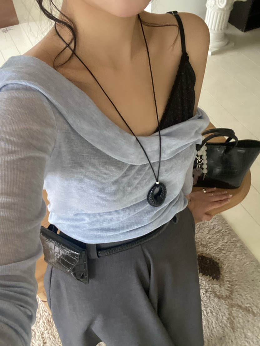 OUPPT東大門實拍女裝新款推薦職業真品人氣熱賣26春夏長袖T恤OUPPT長袖T恤