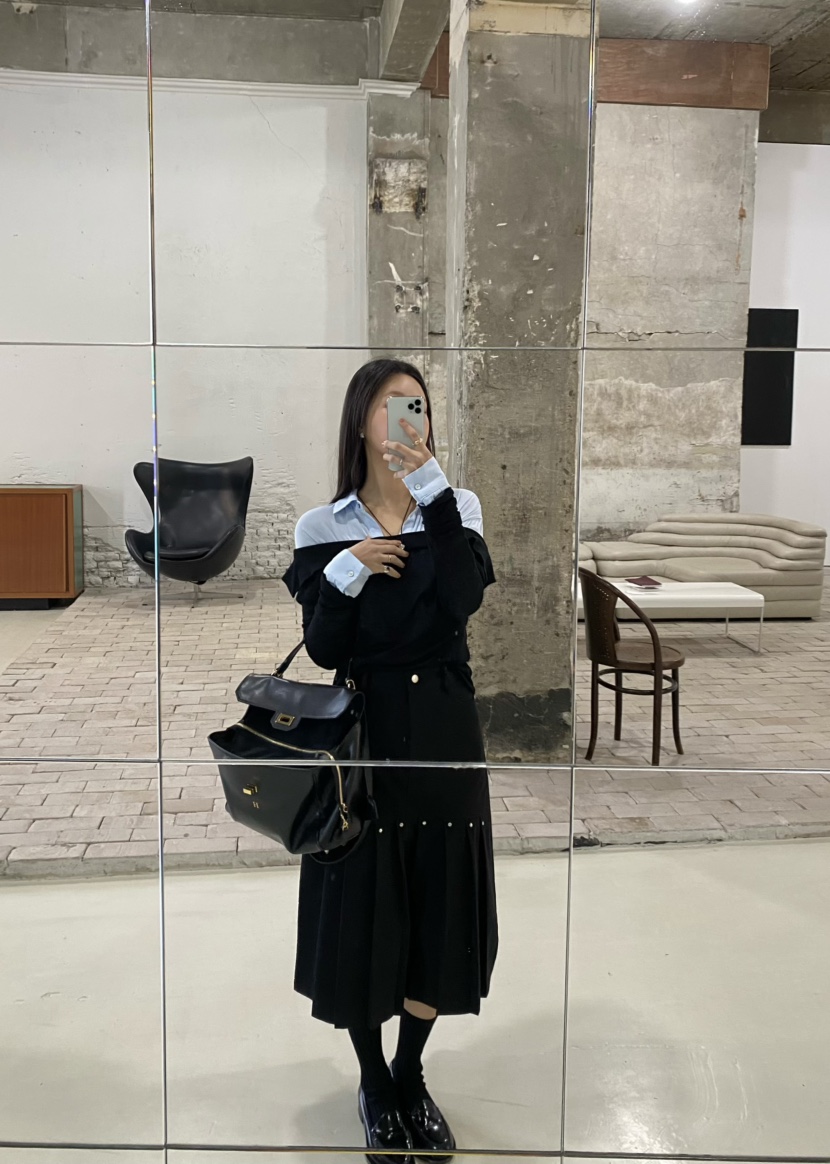 OUPPT東大門實拍女裝新款推薦職業真品人氣熱賣26春夏長袖T恤OUPPT長袖T恤