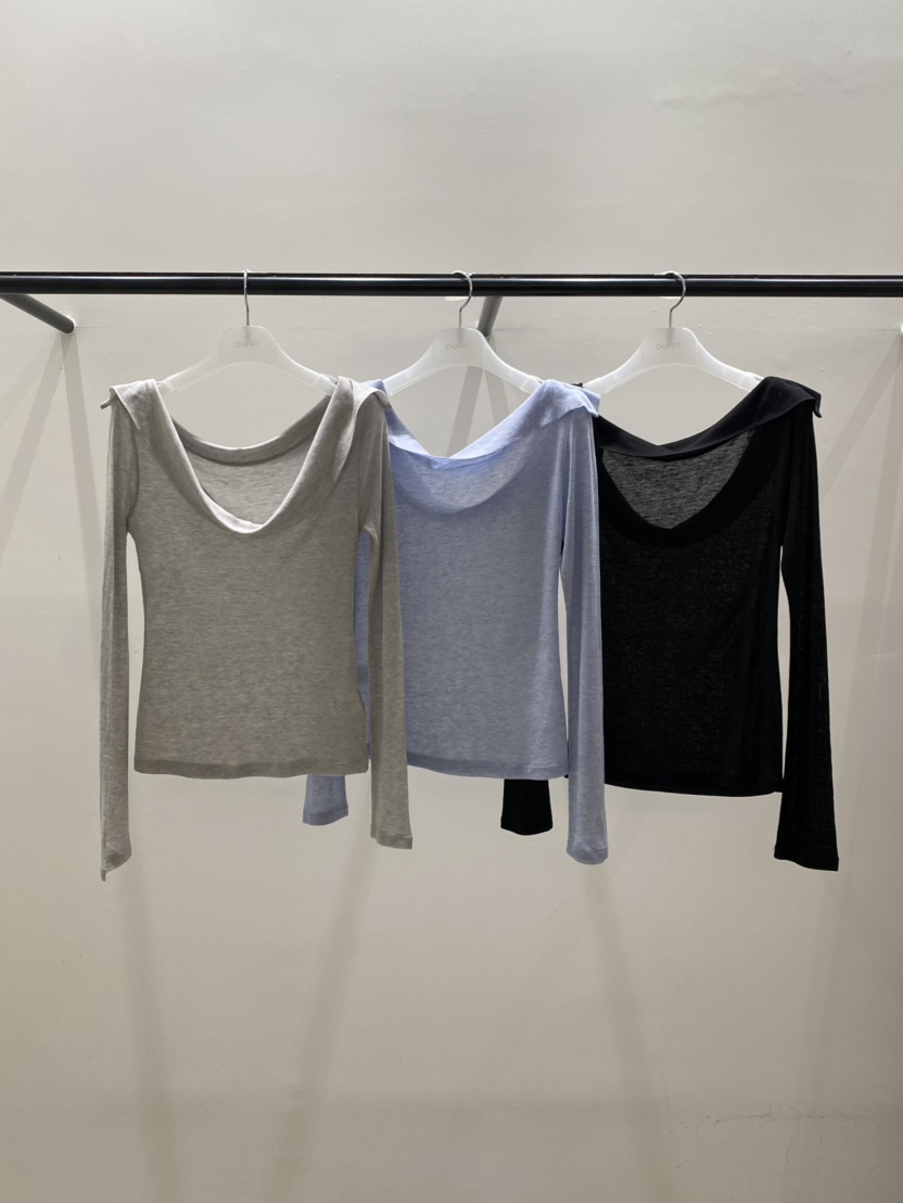 OUPPT東大門實拍女裝新款推薦職業真品人氣熱賣26春夏長袖T恤OUPPT長袖T恤