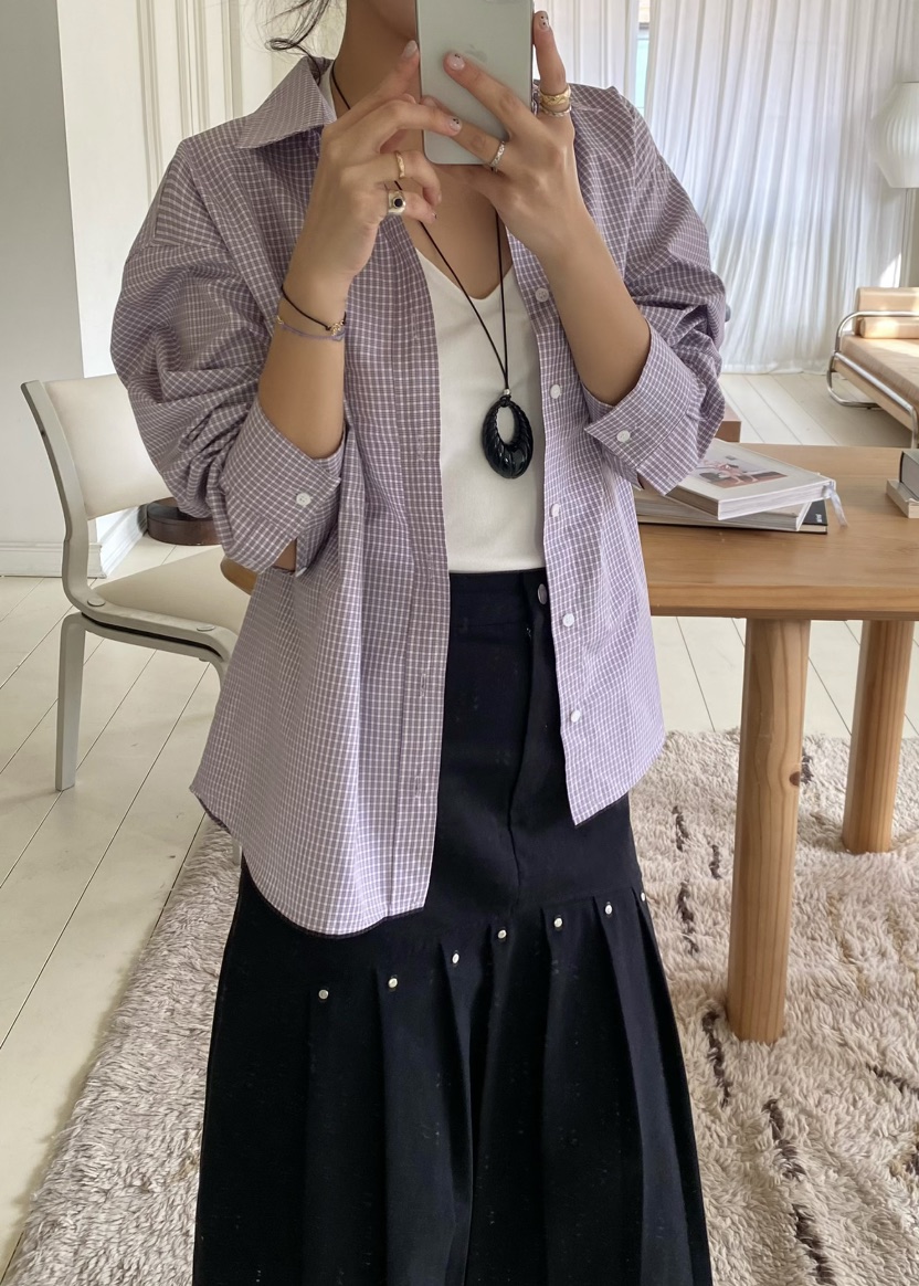 OUPPT韓國代購女士新款休閑人氣推薦真品職業26春夏襯衫蕾絲衫OUPPT襯衫/蕾絲衫圖色1