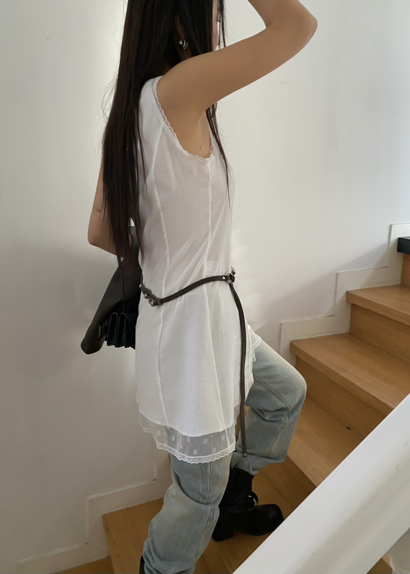 OUPPT東大門代購女士新款26春夏熱賣休閑職業連衣裙不含腰帶OUPPT連衣裙