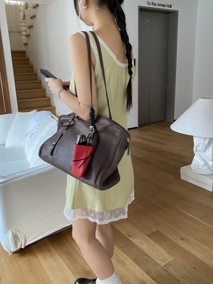 OUPPT東大門代購女士新款26春夏熱賣休閑職業連衣裙不含腰帶OUPPT連衣裙